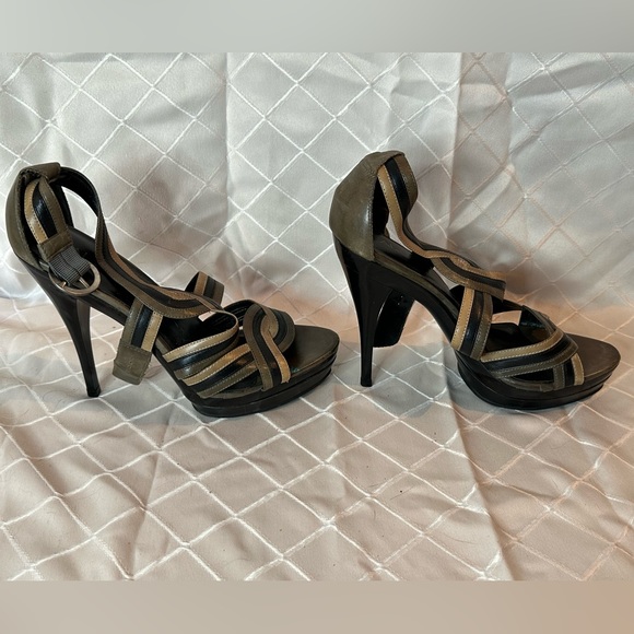 Aldo Leather Strappy Platform Heels, size 40 - Picture 5 of 16